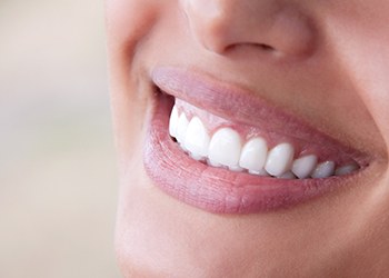 Closeup of flawless healthy smile